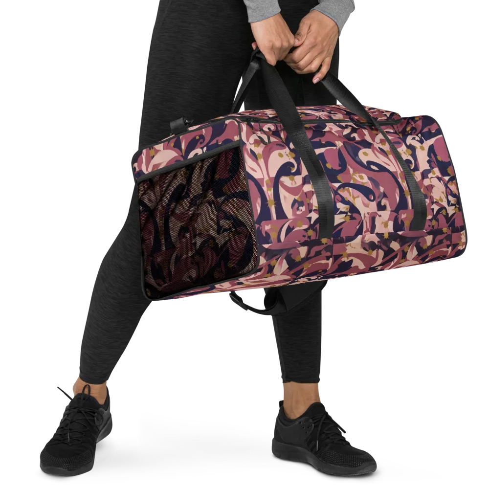 Plum Petal on Duffle Bag — Right Front