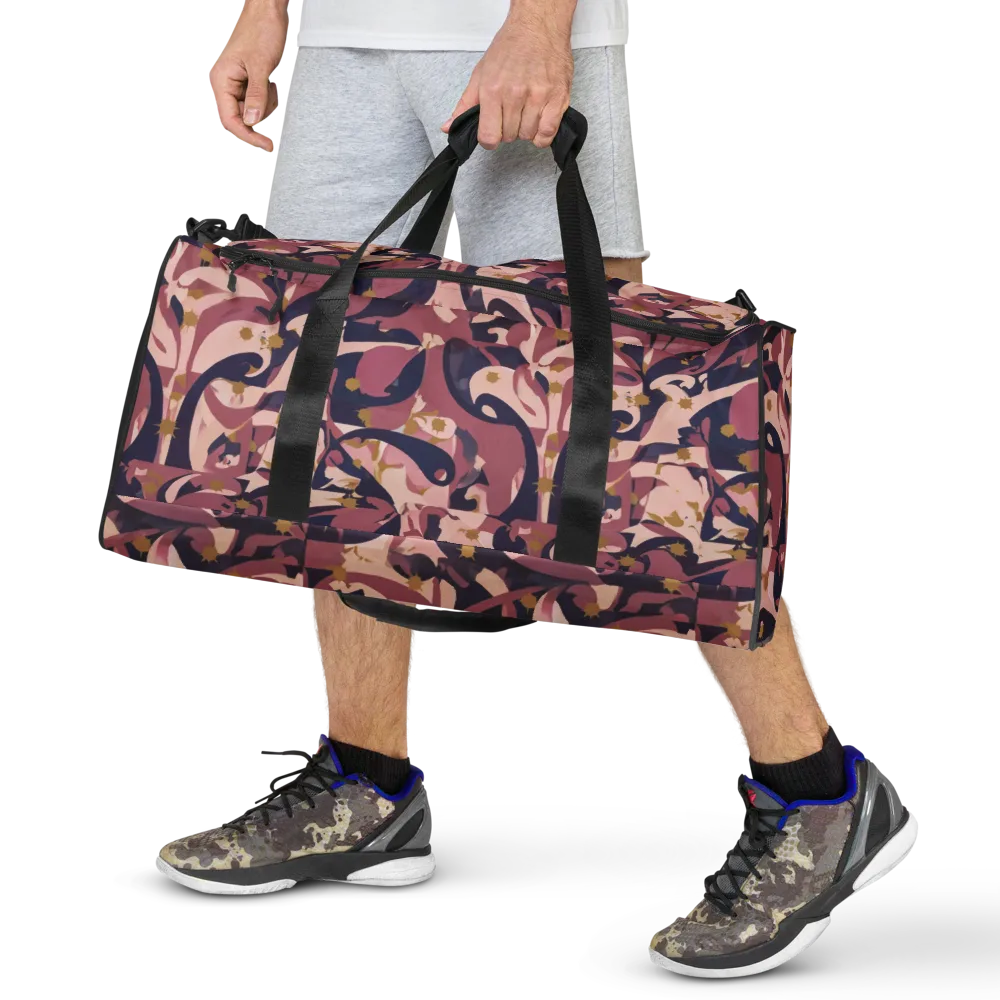 Plum Petal on Duffle Bag — Front