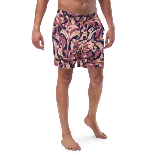 Plum Petal on a Swim Trunks
