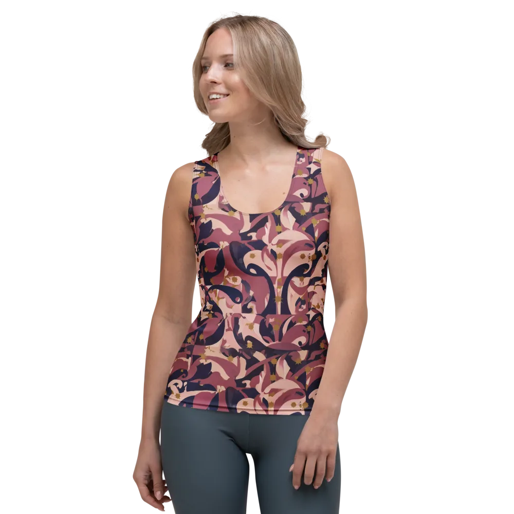 Plum Petal on Women's Tank Top — Front