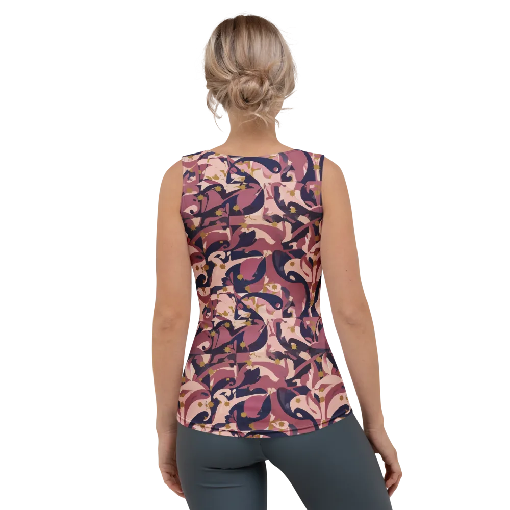 Plum Petal on Women's Tank Top — Back