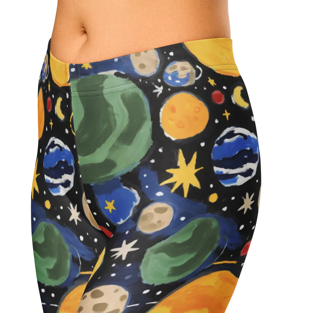 Starfield Picnic on Capri Leggings — Zoomed-in