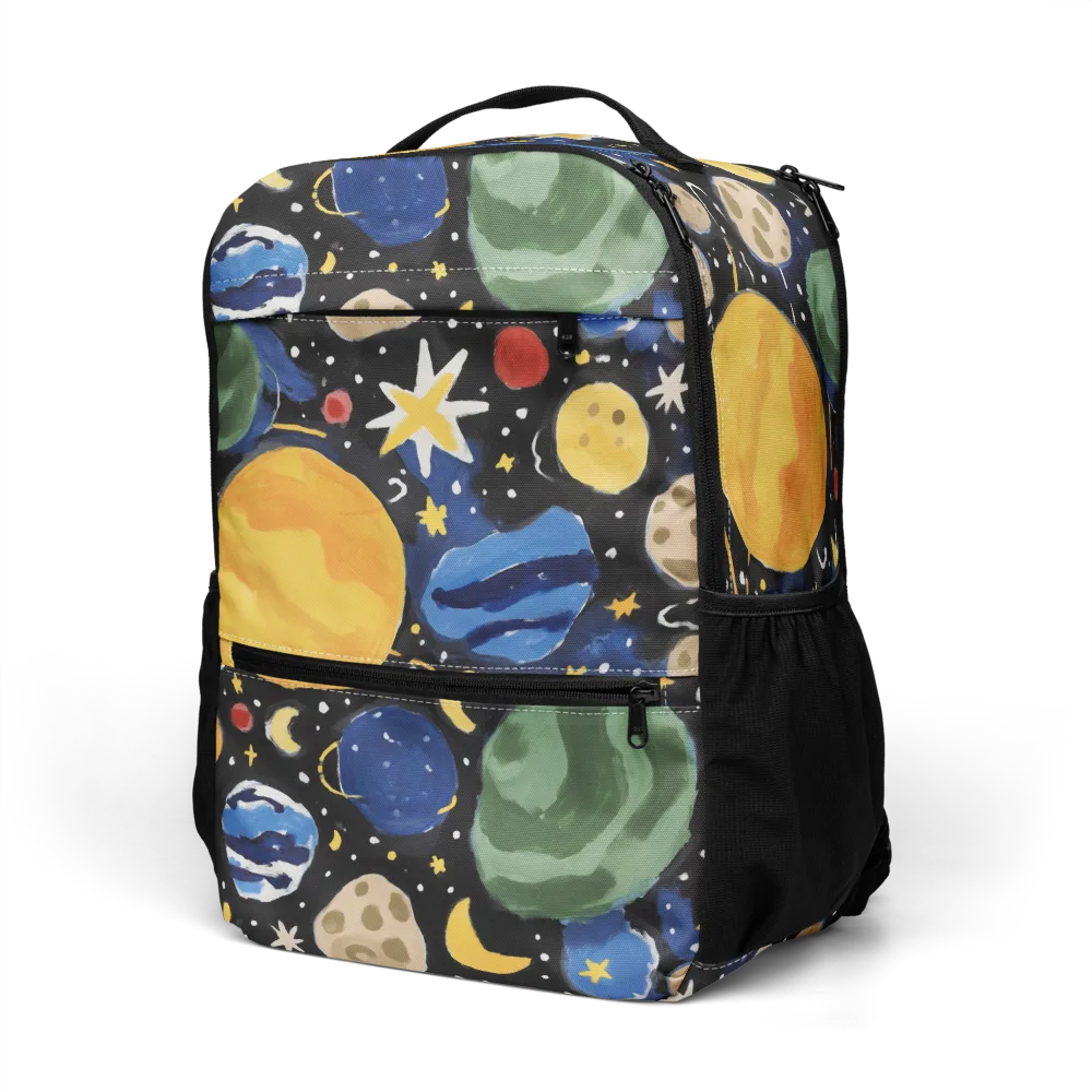 Starfield Picnic on Utility Backpack — Left Front
