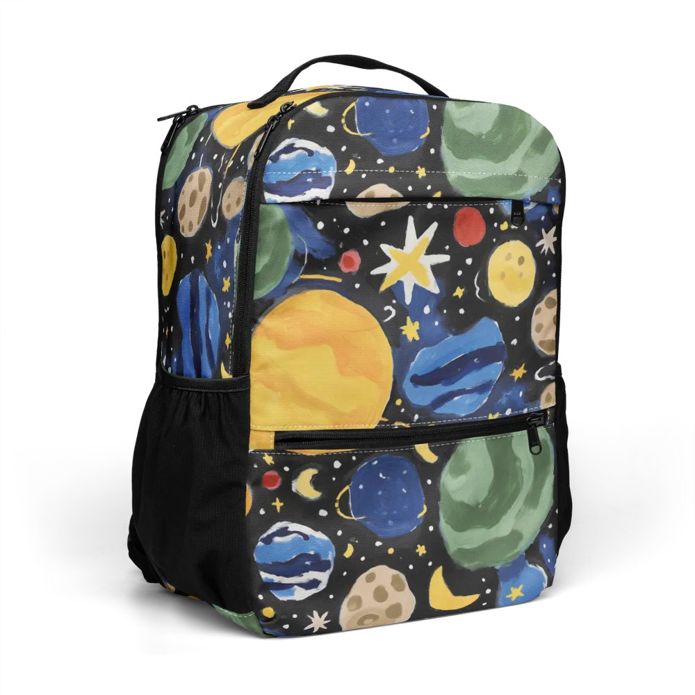 Starfield Picnic on Utility Backpack — Right Front