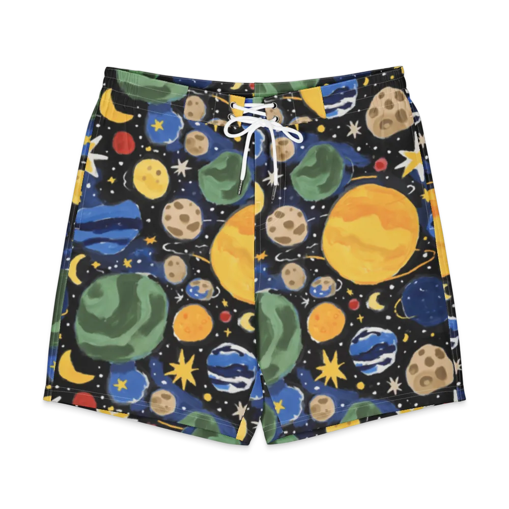 Starfield Picnic on Men's Board Shorts — Front