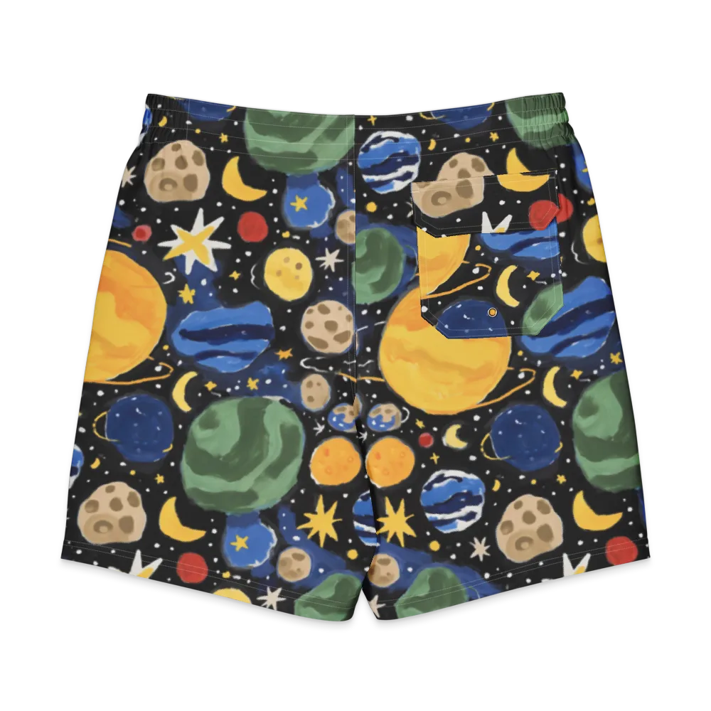 Starfield Picnic on Men's Board Shorts — Back