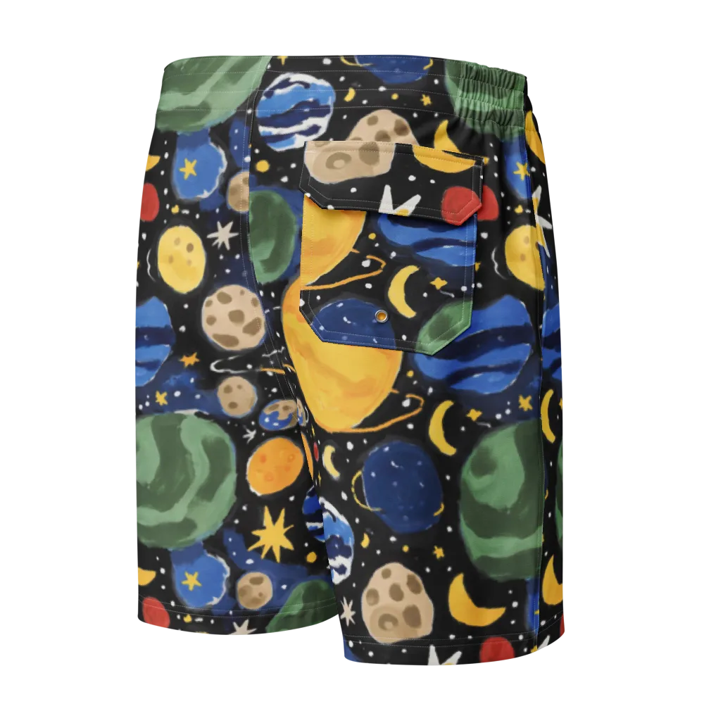 Starfield Picnic on Men's Board Shorts — Back