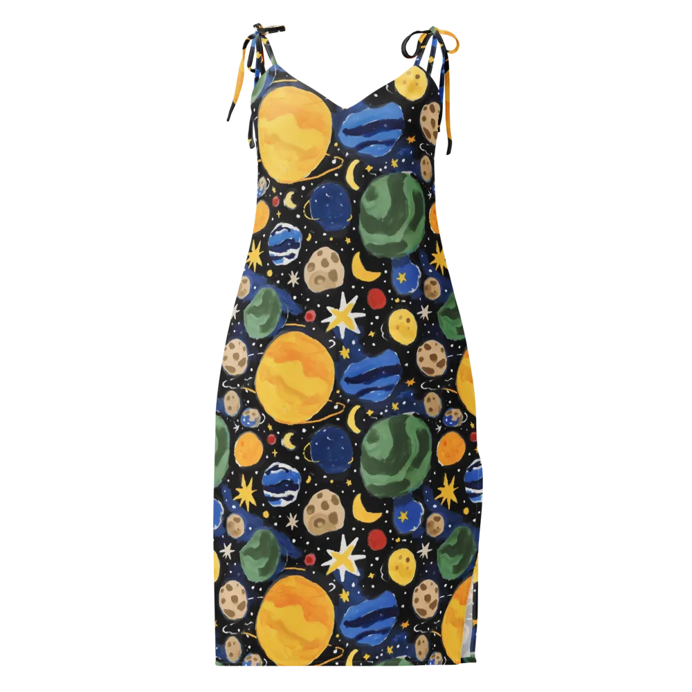 Starfield Picnic on Slip Dress — Front