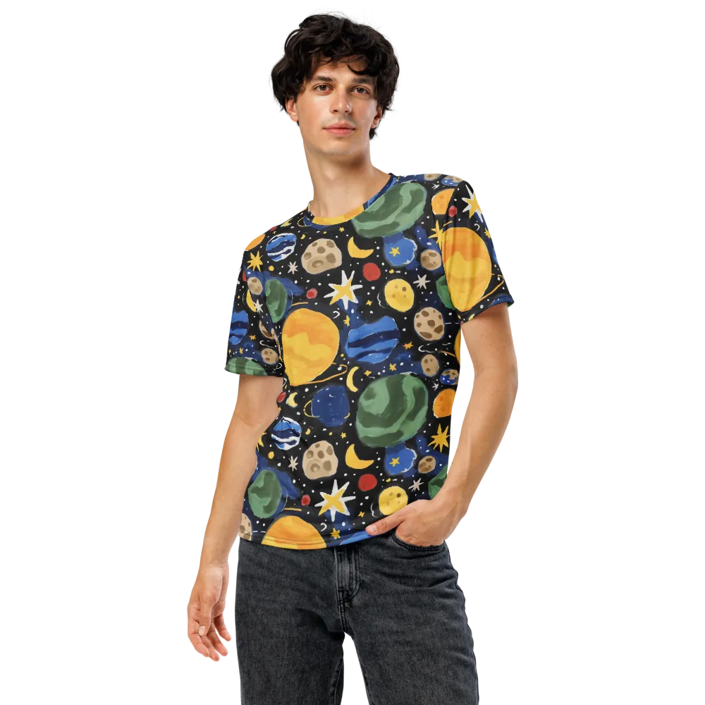 Starfield Picnic on Men's Crew Neck T-Shirt — Front