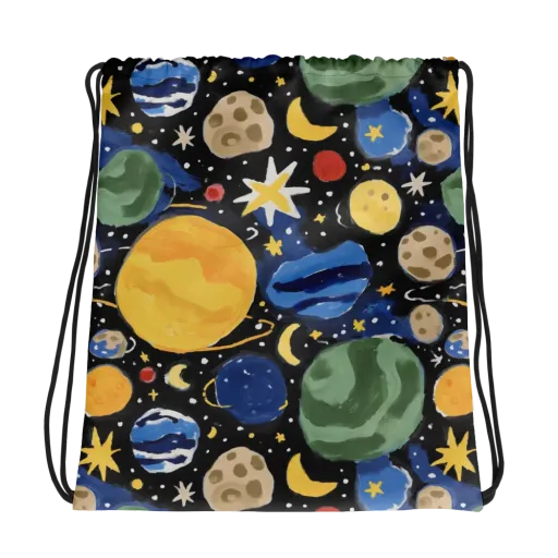 Starfield Picnic on a Drawstring Bag