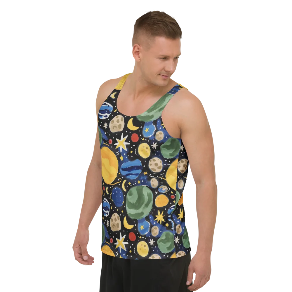Starfield Picnic on Men's Tank Top — Left Front