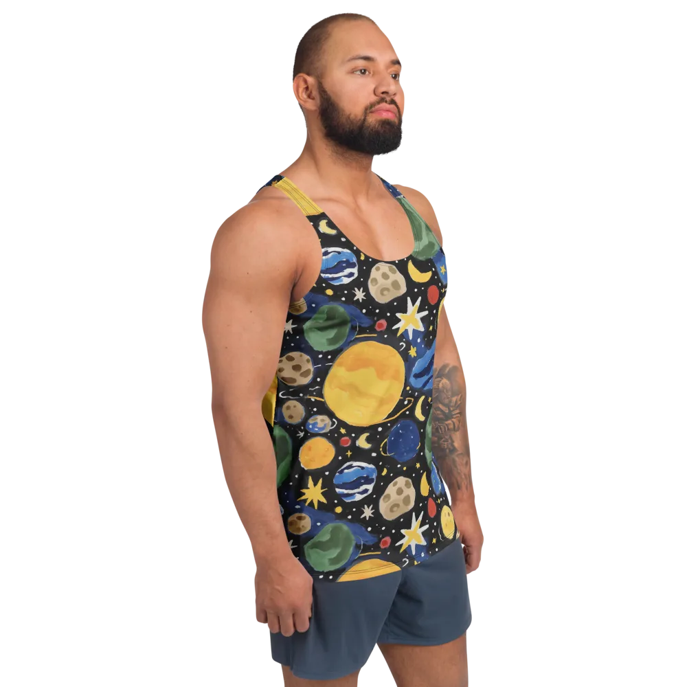 Starfield Picnic on Men's Tank Top — Right Front