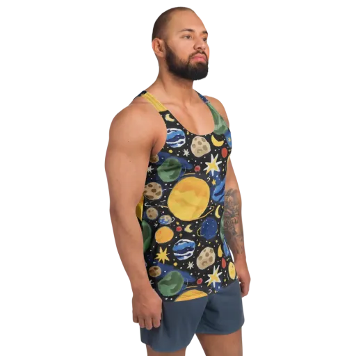 Starfield Picnic on a Men's Tank Top
