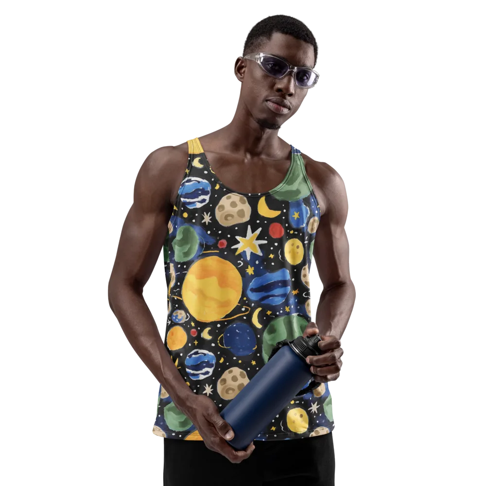 Starfield Picnic on Men's Tank Top — Front