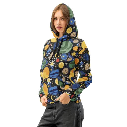 Starfield Picnic on a Cotton Hoodie