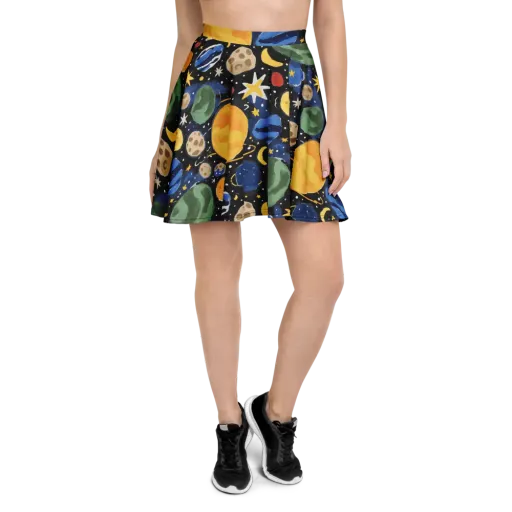 Starfield Picnic on a Skater Skirt