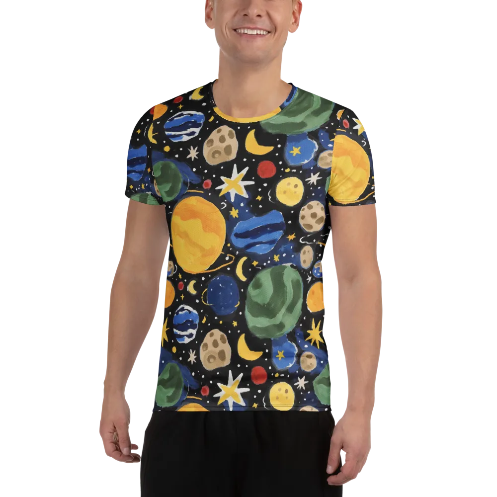 Starfield Picnic on Men's Athletic T-Shirt — Front