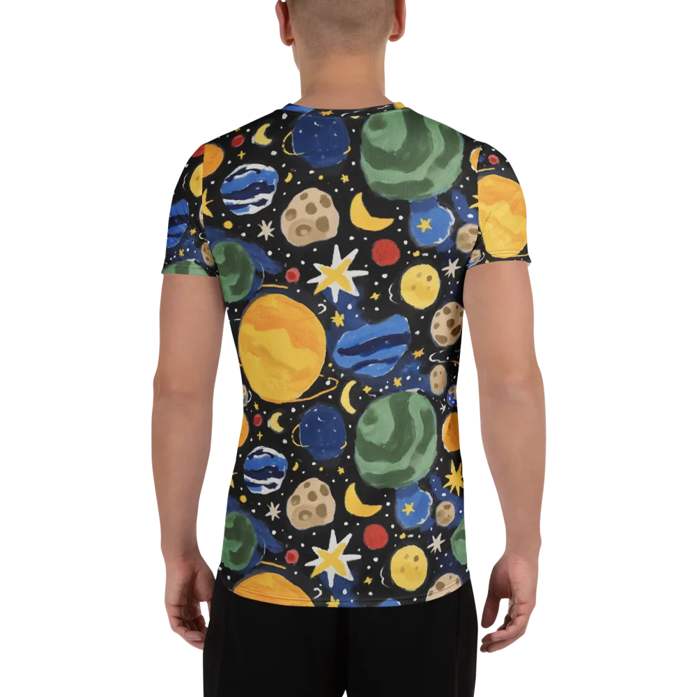Starfield Picnic on Men's Athletic T-Shirt — Back