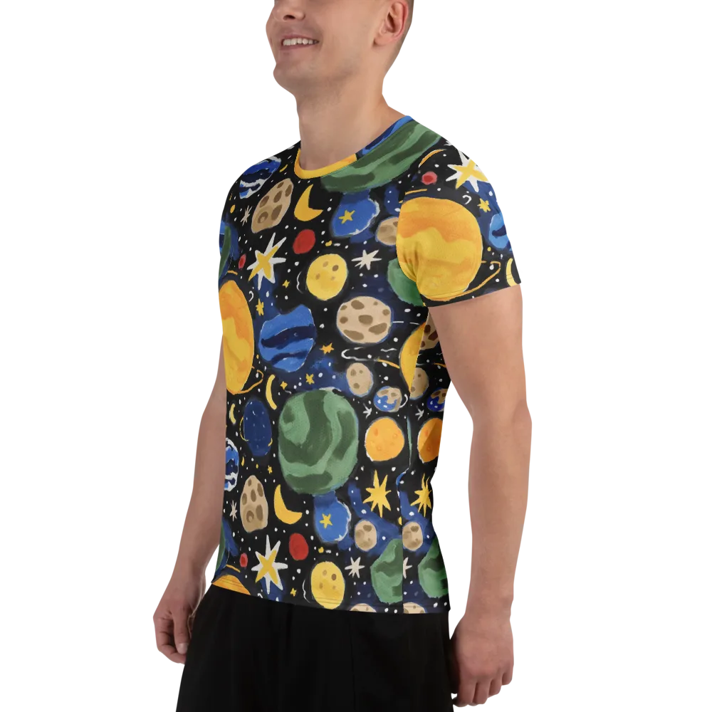 Starfield Picnic on Men's Athletic T-Shirt — Left