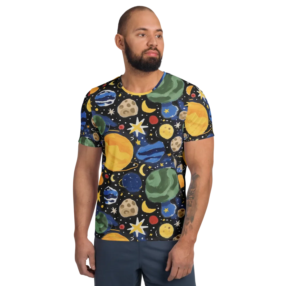 Starfield Picnic on Men's Athletic T-Shirt — Front