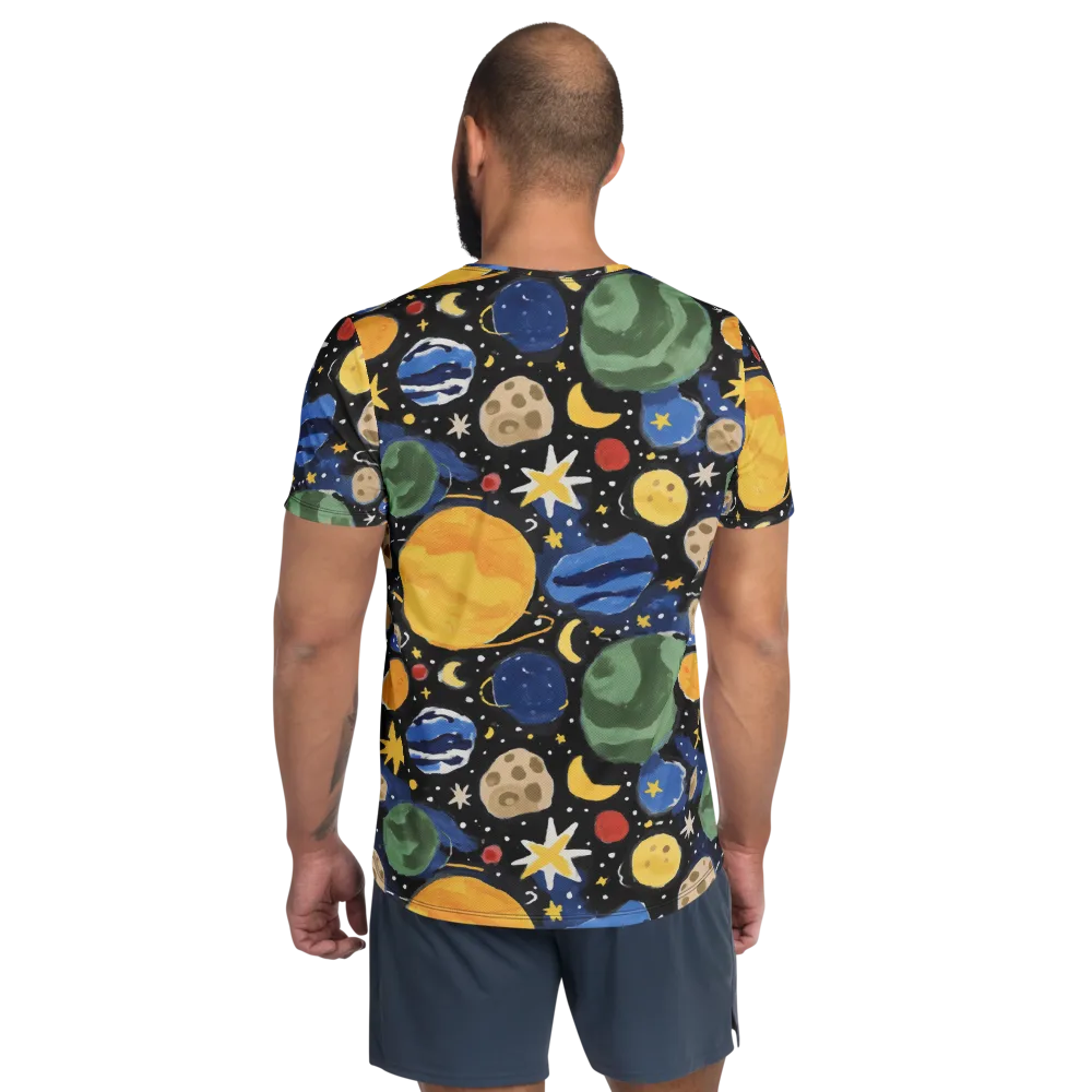 Starfield Picnic on Men's Athletic T-Shirt — Back