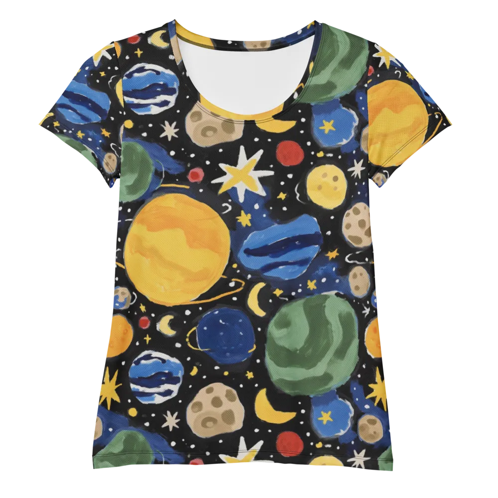 Starfield Picnic on Women's Athletic T-Shirt — Front
