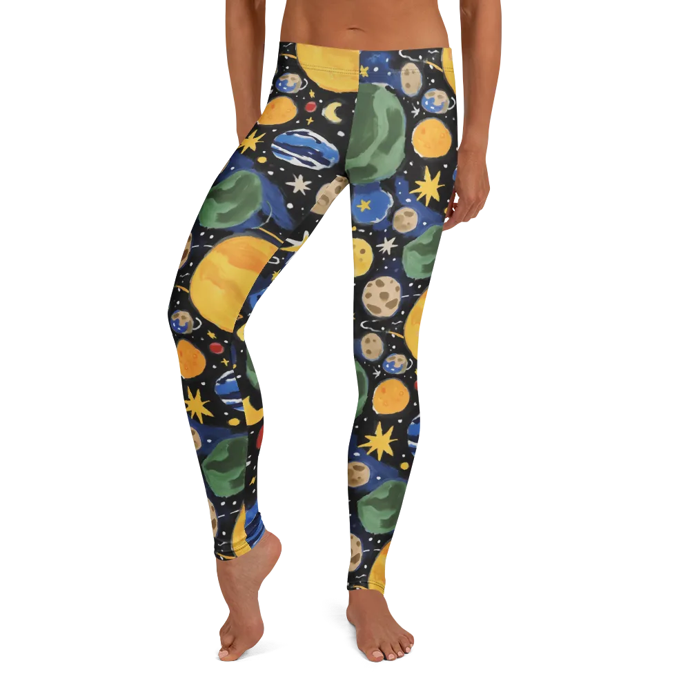 Starfield Picnic on Leggings — Front