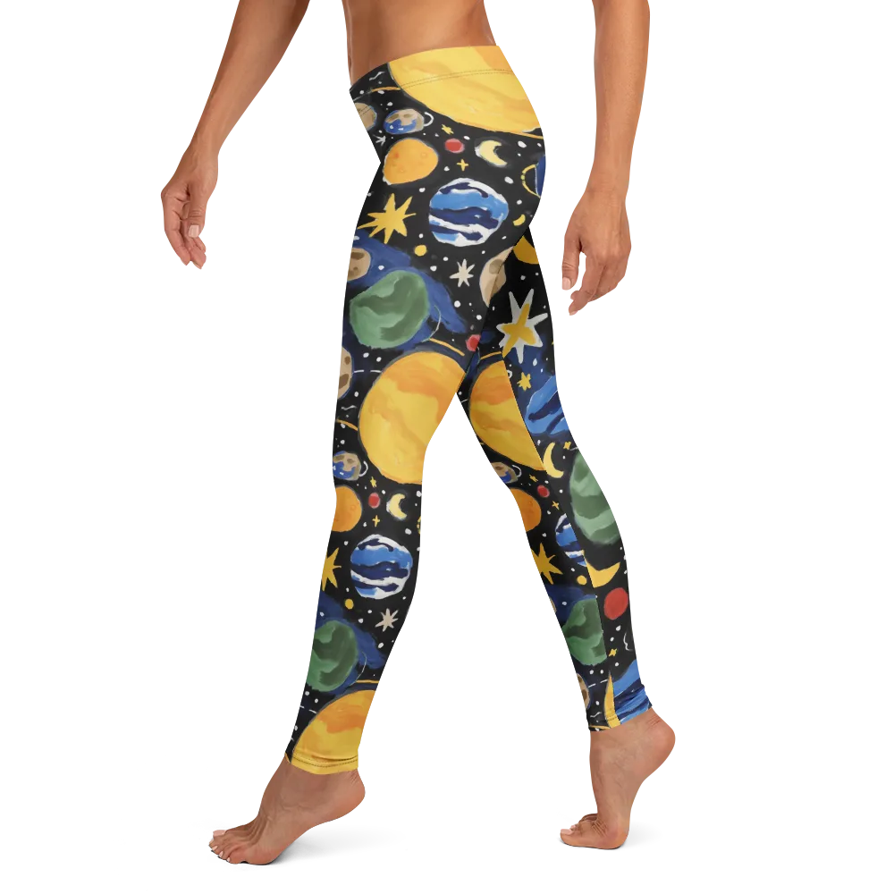 Starfield Picnic on Leggings — Left