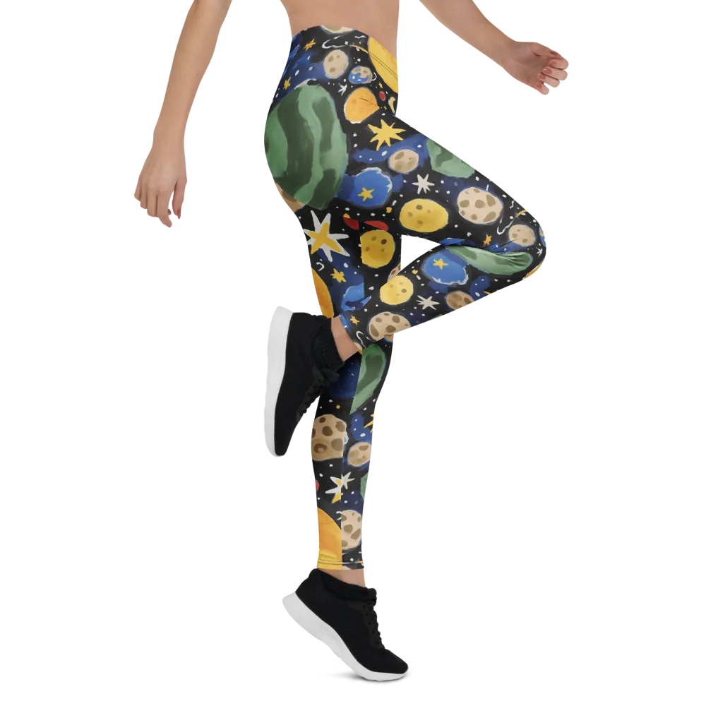 Starfield Picnic on Leggings — Right