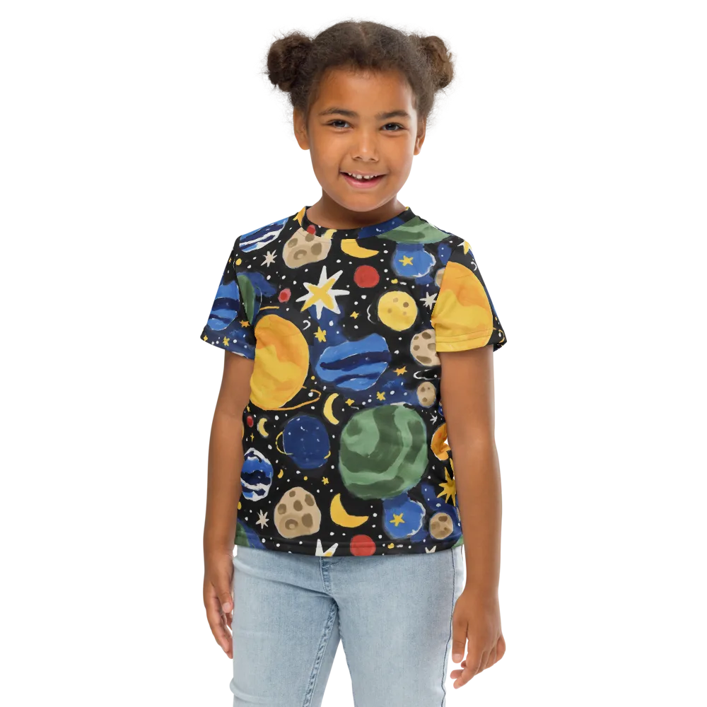 Starfield Picnic on Kids Crew Neck T-Shirt — Front