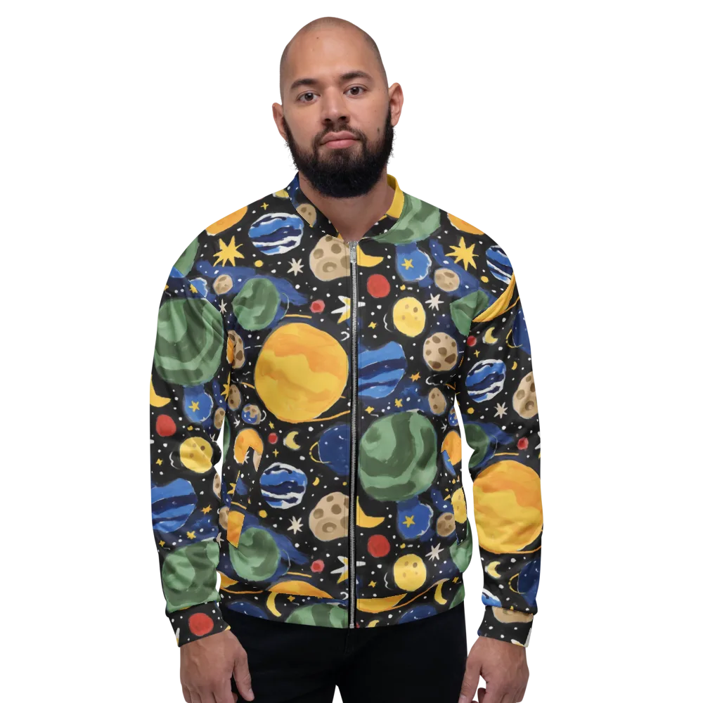 Starfield Picnic on Bomber Jacket — Front