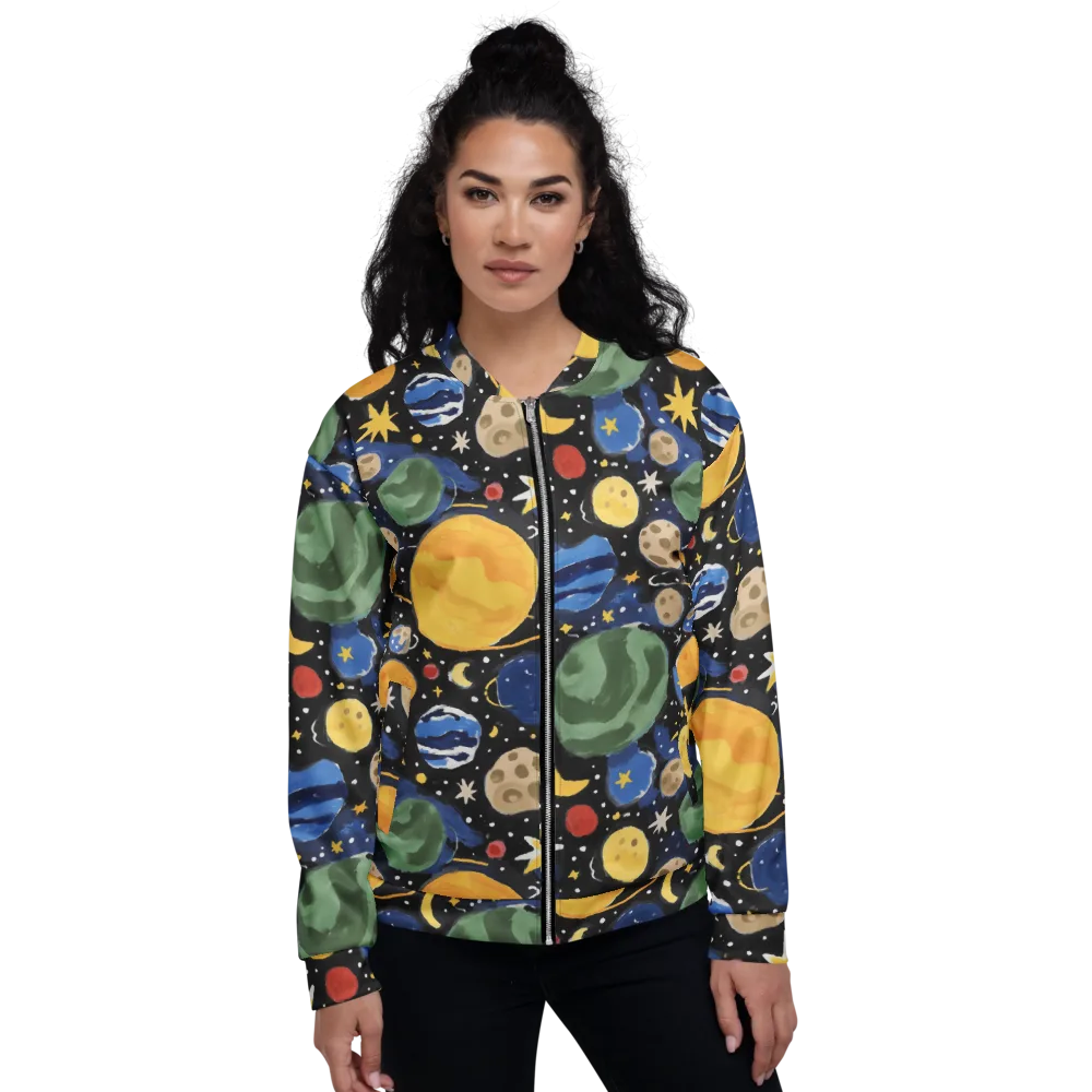 Starfield Picnic on Bomber Jacket — Front