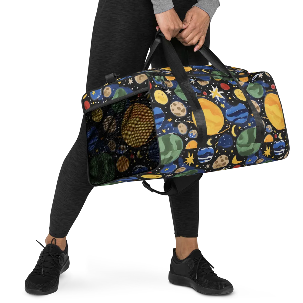 Starfield Picnic on Duffle Bag — Right Front