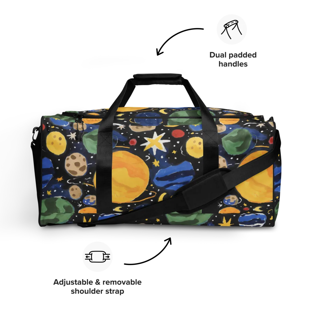 Starfield Picnic on Duffle Bag — Front