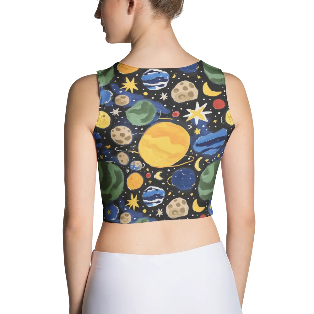Starfield Picnic on Crop Top — Back