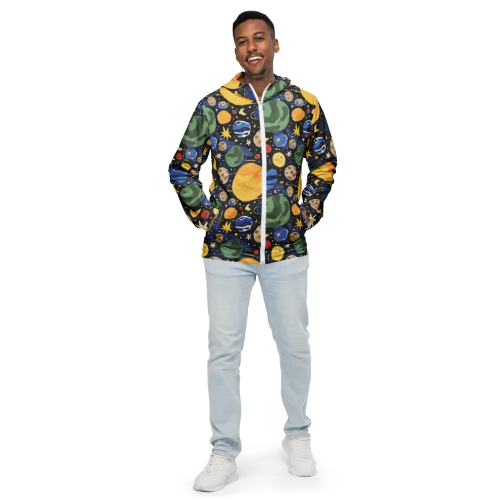 Starfield Picnic on Men's Windbreaker — Front