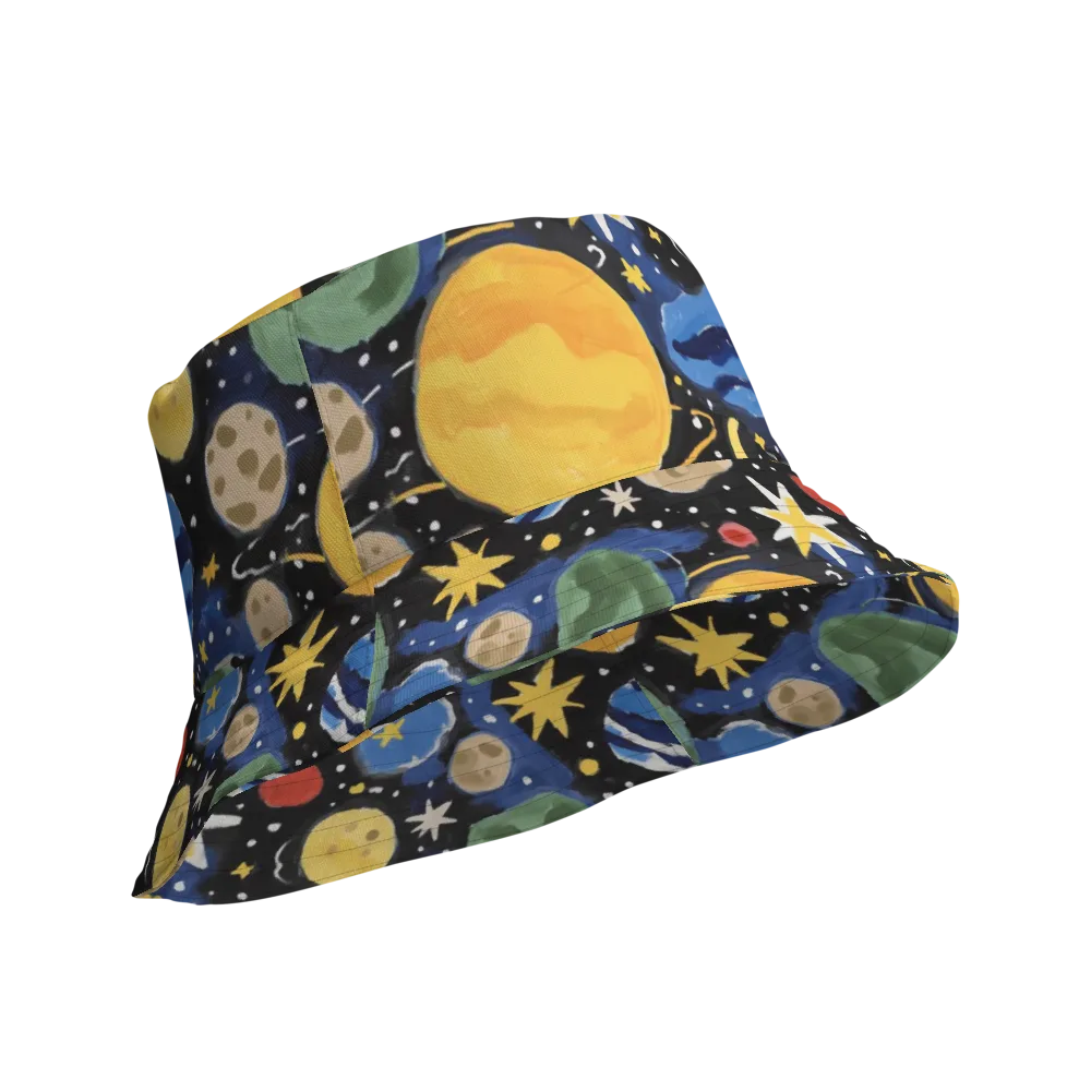 Starfield Picnic on Reversible Bucket Hat — Product details Outside
