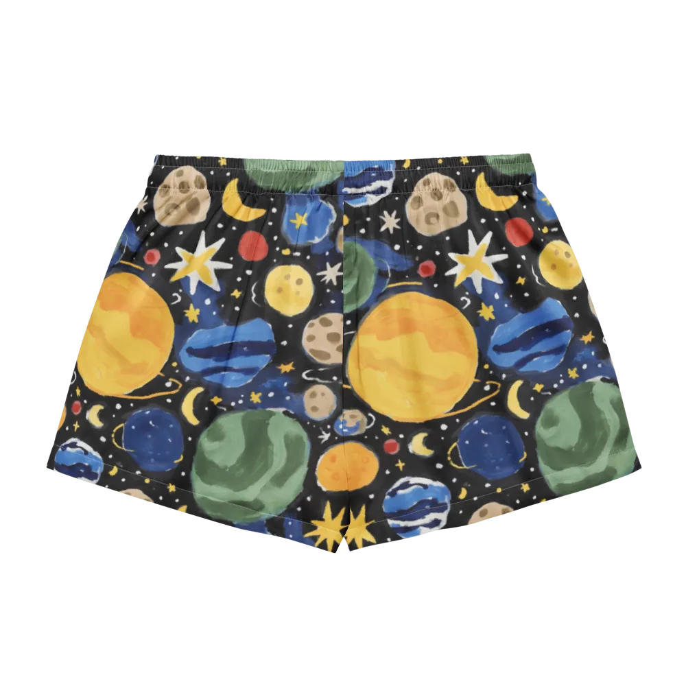 Starfield Picnic on Women's Pajama Shorts — Back