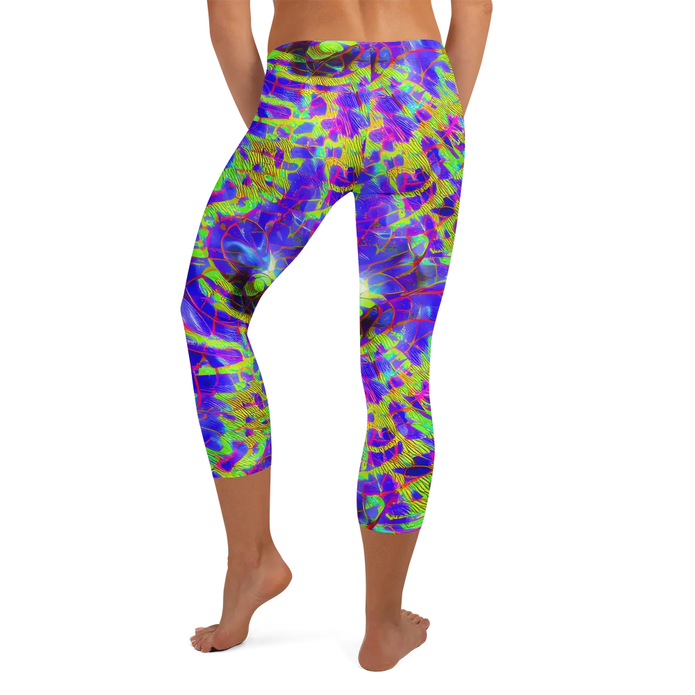 Victoire Vortex on Capri Leggings — Back