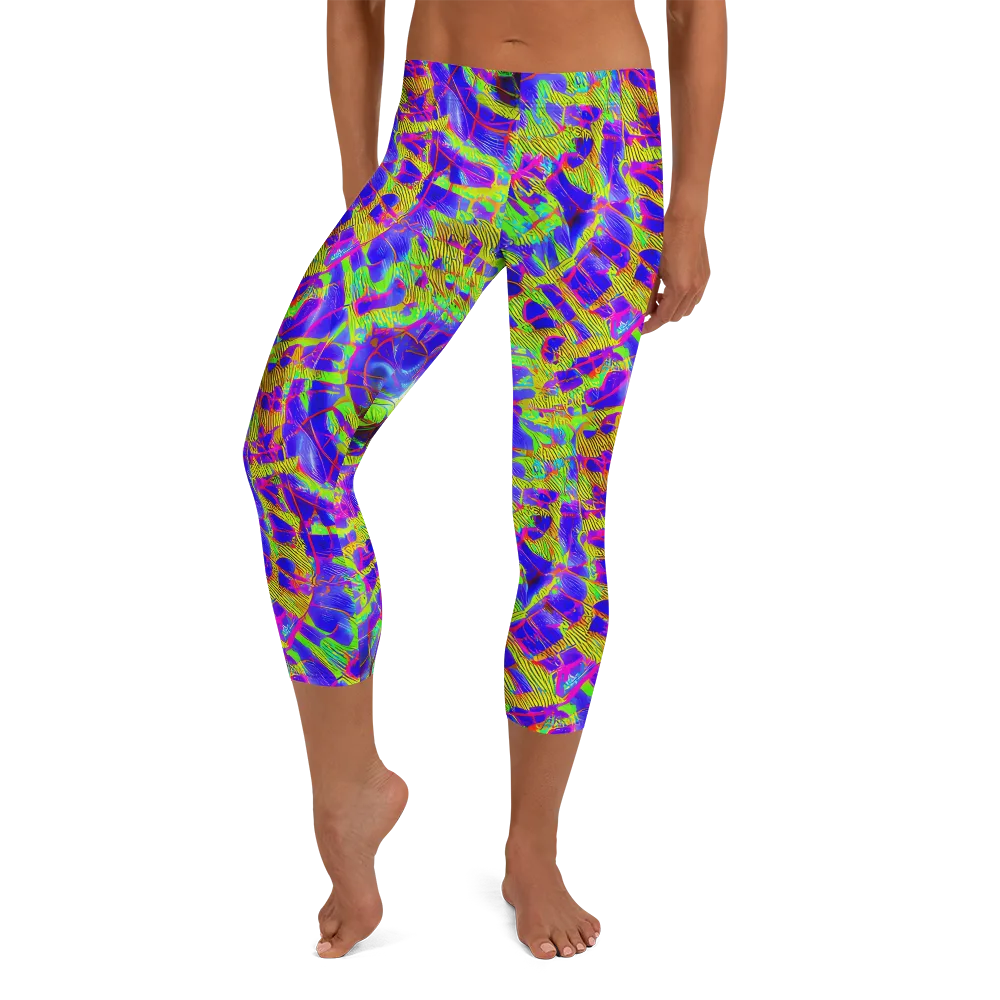 Victoire Vortex on Capri Leggings — Front