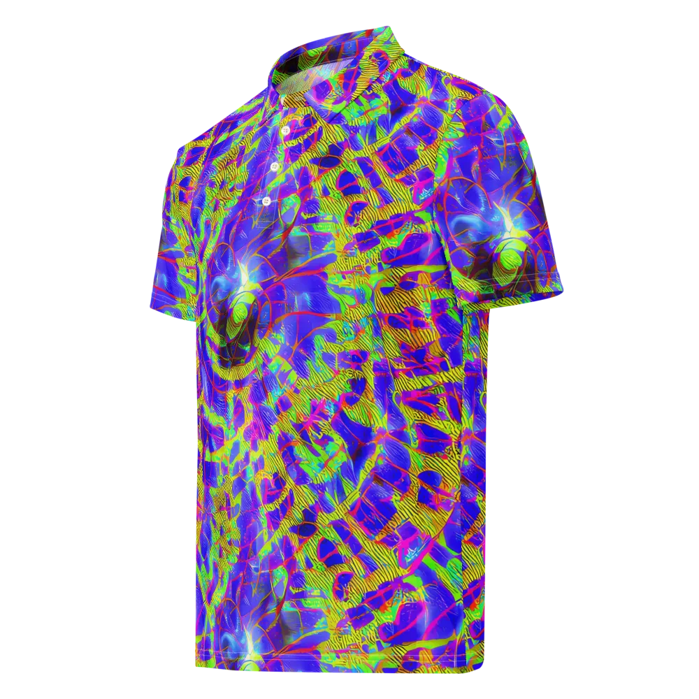 Victoire Vortex on Men's Slim Fit Polo Shirt — Left Front
