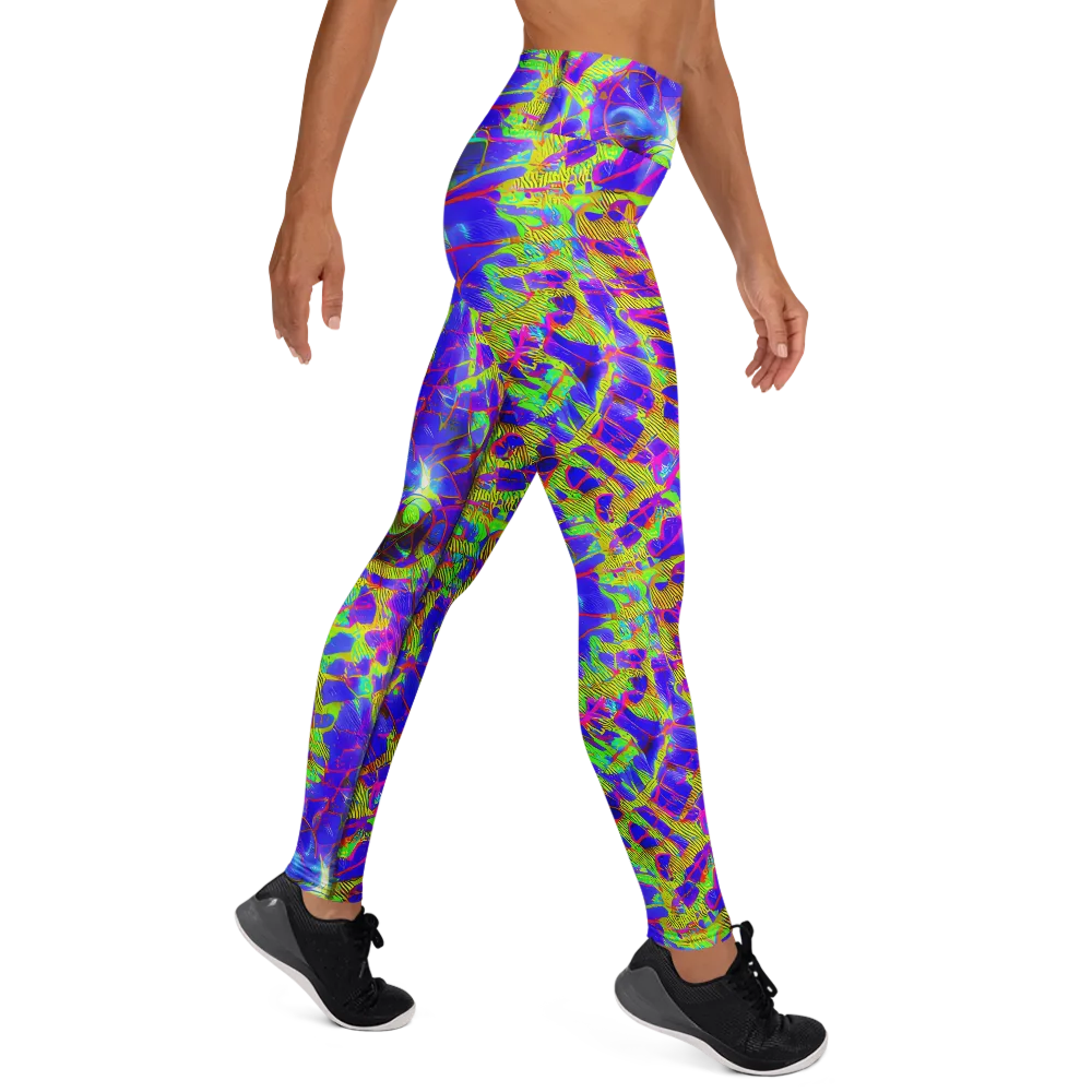 Victoire Vortex on Yoga Leggings — Right
