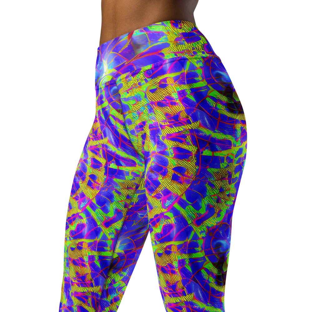 Victoire Vortex on Yoga Leggings — Left Front