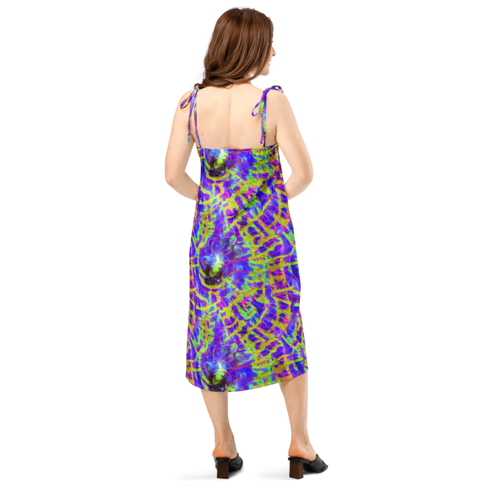 Victoire Vortex on Slip Dress — Back