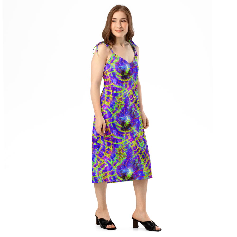 Victoire Vortex on Slip Dress — Right Front