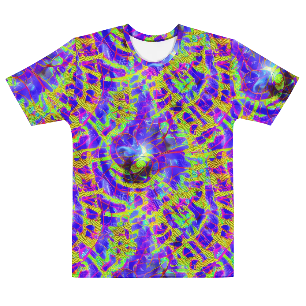 Victoire Vortex on Men's Cotton Crew Neck T-Shirt — Front
