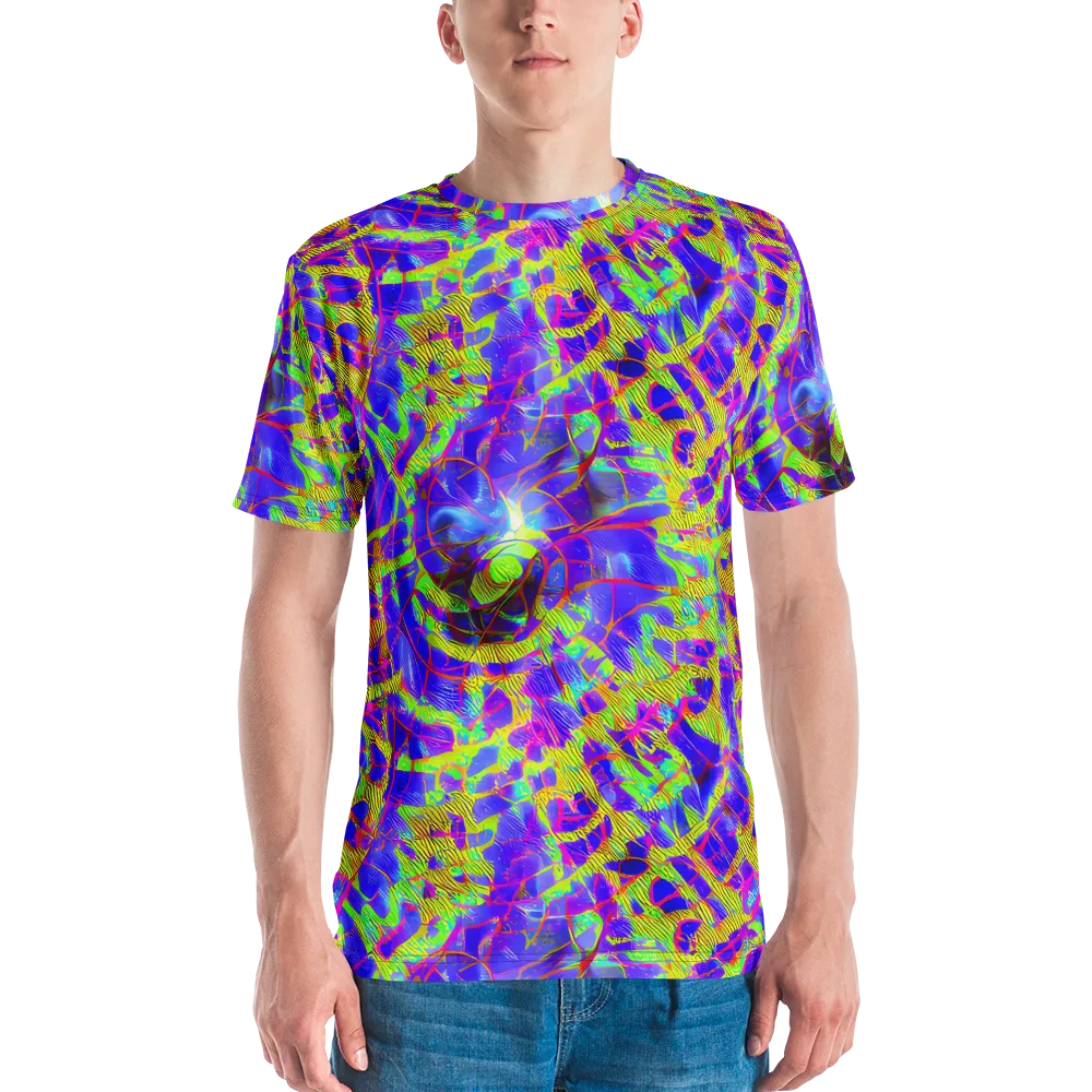 Victoire Vortex on Men's Crew Neck T-Shirt — Front