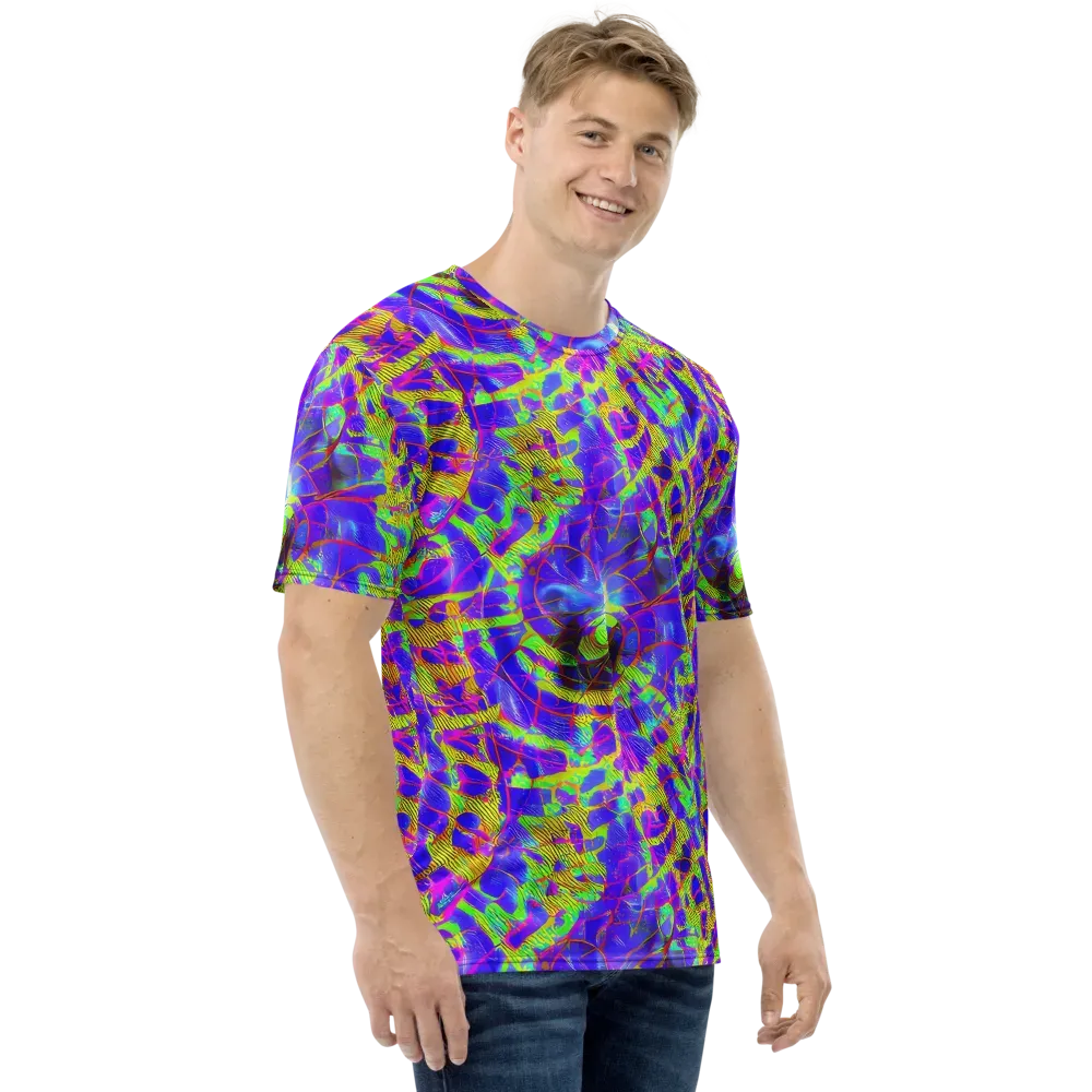Victoire Vortex on Men's Crew Neck T-Shirt — Right