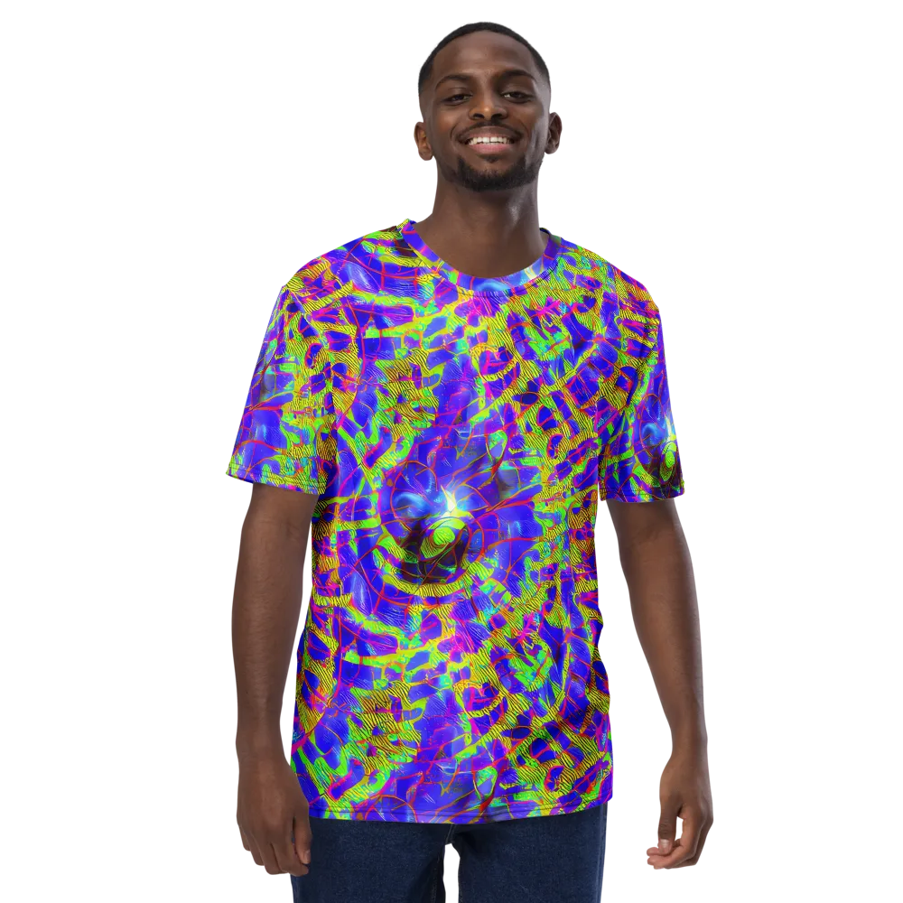 Victoire Vortex on Men's Crew Neck T-Shirt — Front