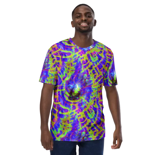 Victoire Vortex on a Men's Crew Neck T-Shirt